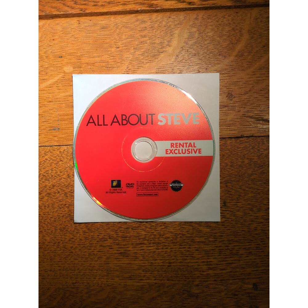 All About Steve (DVD, 2009) [M]